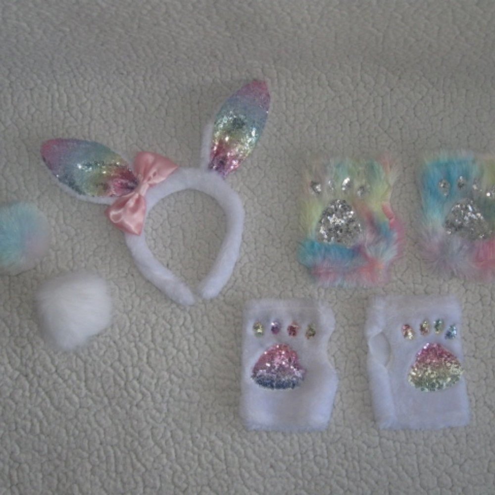 5/$30 Girls Justice Easter Bunny Accessories